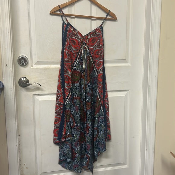 Speed Control New York Women’s Paisley Asymmetrical Dress w Adjustable Straps XL - Picture 1 of 7